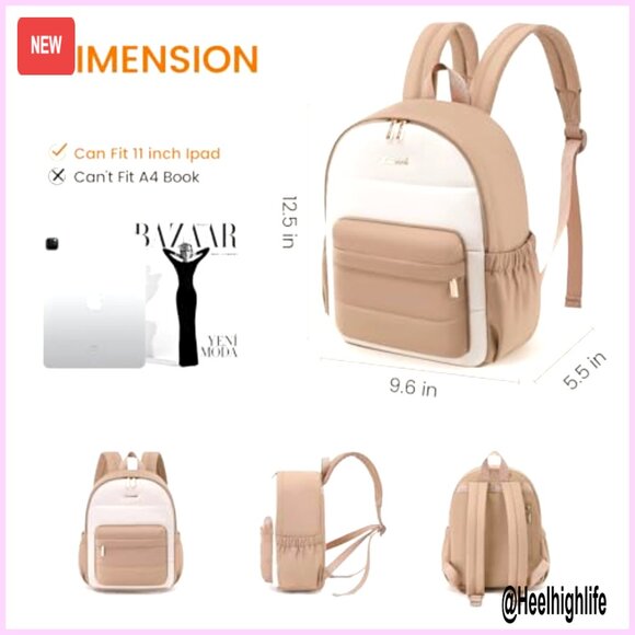 Mini Puffer Backpack Lightweight Daypack Anti-Theft Travel Purse main image 4